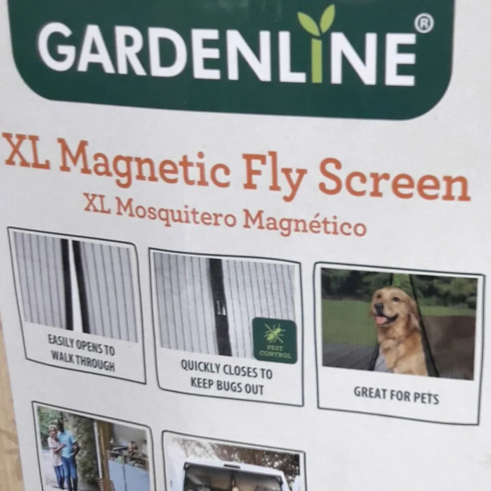 Screen Door Garage One Car RV Large Magnetic Fabric Mesh Doorway Cover 8x9 ft